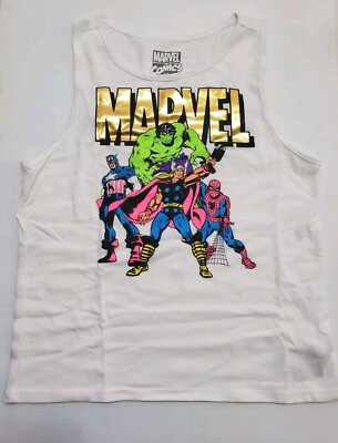 Marvel Comics Avengers Girls' Tank Top - Hulk Iron Man Thor Captain America 