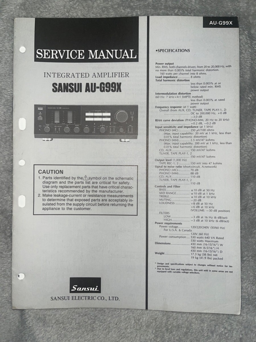 Sansui AU-G99X Integrated Amplifier for sale online | eBay