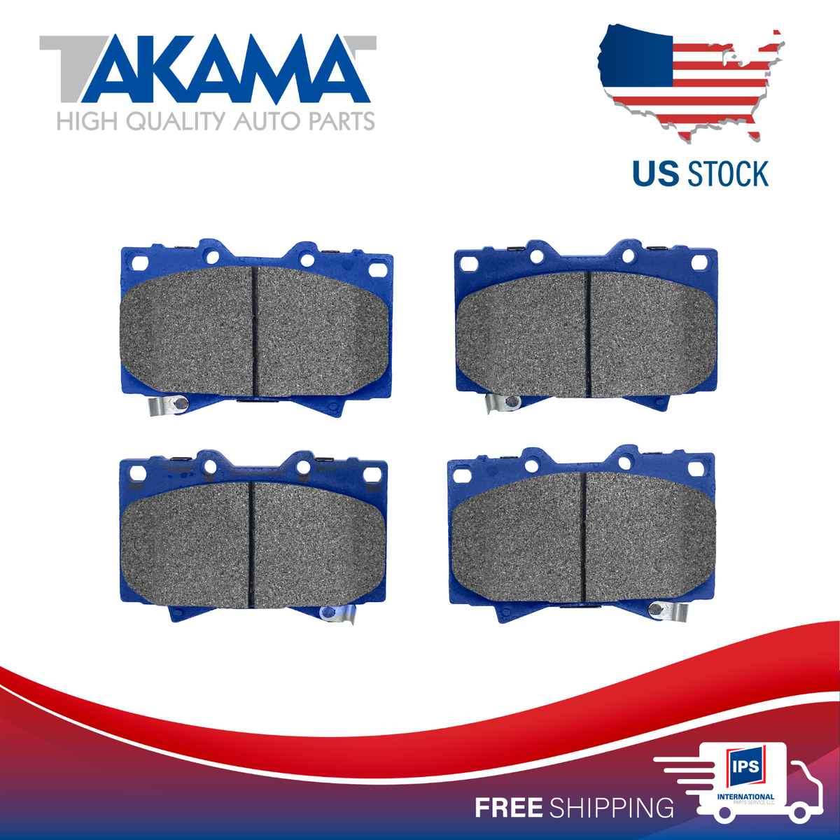 Front &amp; Rear Ceramic Brake Pads For 1998 1999 2000 - 2006 LX470 Land Cruiser