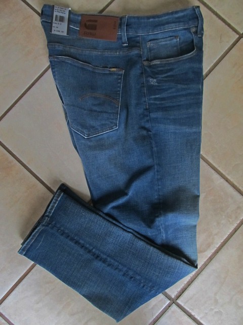 G Star Raw 3301 Straight Tapered Jeans 30 X 32 Medium Denim Distressed for  sale online | eBay