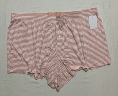 Jenni Super Soft Printed Pajama Shorts Pink 2XL