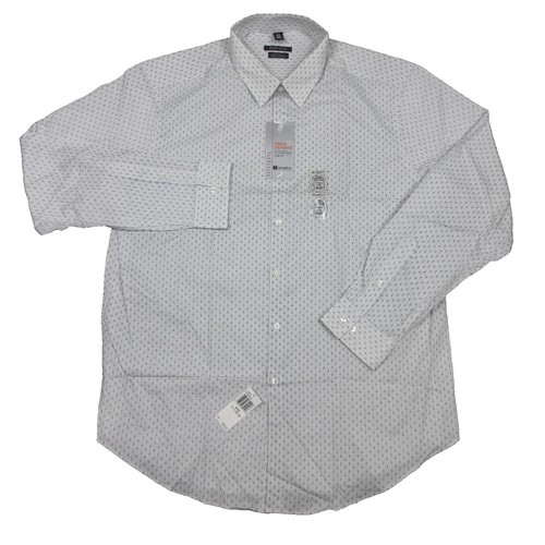 van heusen men's pilot dress shirt long sleeve commander MEN'S THE "COMMANDER" LONG SLEEVE PILOT SHIRT by Van Heusen 16 1/2 neck, 32-33