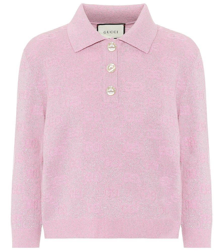 Gucci Pink GG Logo Sweater Jumper Top (RRP £1,025)