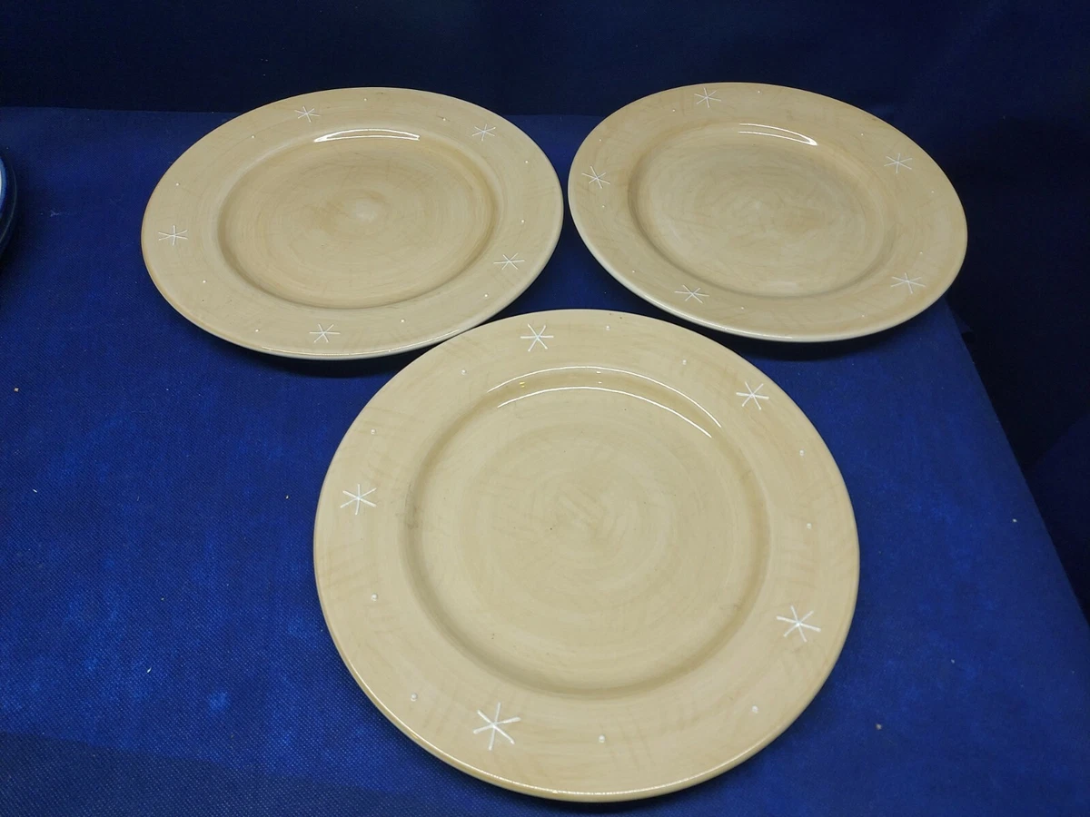 Target Home Northwoods Collection Set 3 Dinner Plates Circa 2002 Retired