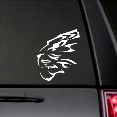 TIGER FACE Tribal Tattoo Vinyl Decal Sticker Car Macbook Laptop Motorcycle Decal