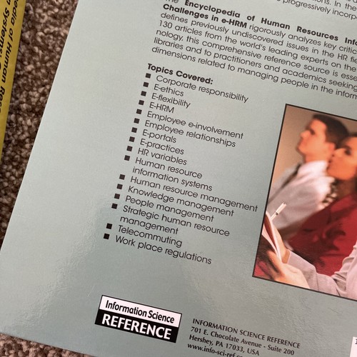 Encyclopaedia Of Human Resources Information Systems Textbooks Volume 1 & 2 NEW - 第 9/13 張圖片