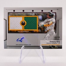 2024 Topps Museum Collection Signature Swatches Pink Patch Auto Estuary Ruiz /99