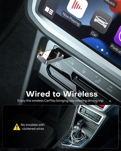 Wireless CarPlay Adapter Mini Edition, Converts Factory Wired to Wireless Car... - Picture 4 of 9