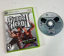 Xbox 360 Video Game GUITAR HERO II (2) w Disc, Artwork & Case TESTED! WORKS!