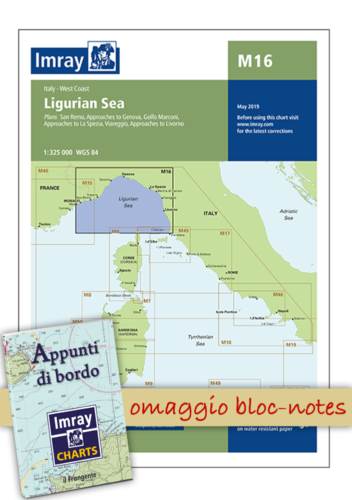 Imray Charts M16 Ligurian Sea - Carte nautiche il Frangente - Foto 1 di 7