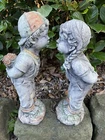 Boy Girl First Kiss Statue Ornament Animal Concrete Garden Australian Made
