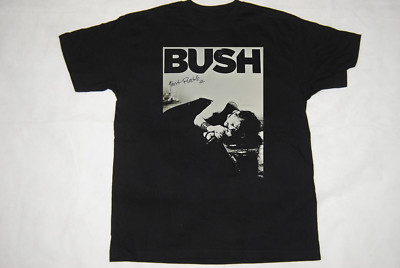 Bush Band Gift For Friends Black T-Shirt Cotton All Size