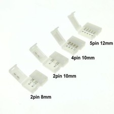 LED Strip Connectors 2pin 8mm / 2pin 10mm / 4pin 10mm / 5pin 12mm Free Welding