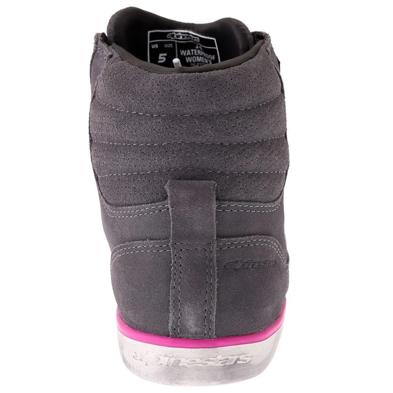Alpinestars J-6 Waterproof Motorcycle Womens Shoes Grey Fuchsia, photo 3 of 7