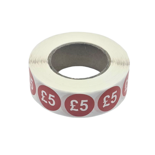 1000x 25 mm red price self adhesive stickers sticky labels | eBay UK