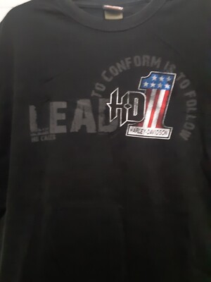 HARLEY DAVIDSON TINLEY PARK IL XXL LG LOGO 2 SIDED 