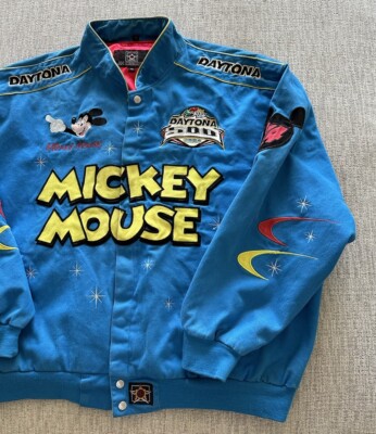Vintage 2004 JH Design Mickey Mouse Daytona 500 Racing Jacket Size
