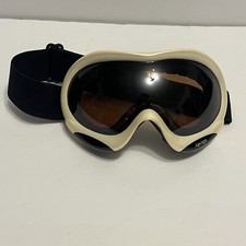 Igogs Motocross Ski Snowboard Goggles Orange Tint Lens White Frame - Made In USA