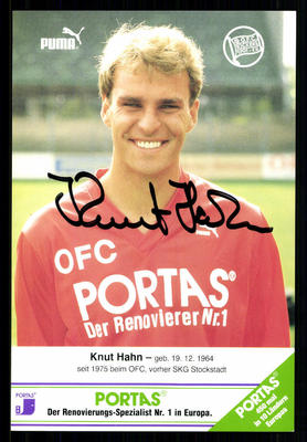 Knut Hahn autograph card Kickers Offenbach original signed + A 95544
