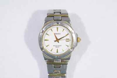 SEIKO water resist 50m silver-gold tone metal watch