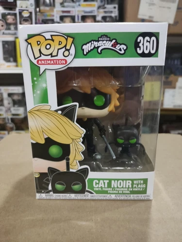Funko Pop! Animation Miraculous Ladybug Cat Noir with Plagg #360 Figure MINT