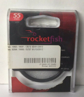 Rocketfish RFUVF55 55MM UV Lens Filter For Canon Nikon in case