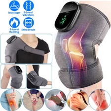 Electric Heating Vibration Knee Joint Pad Brace Leg Pain Relief Therapy Massager