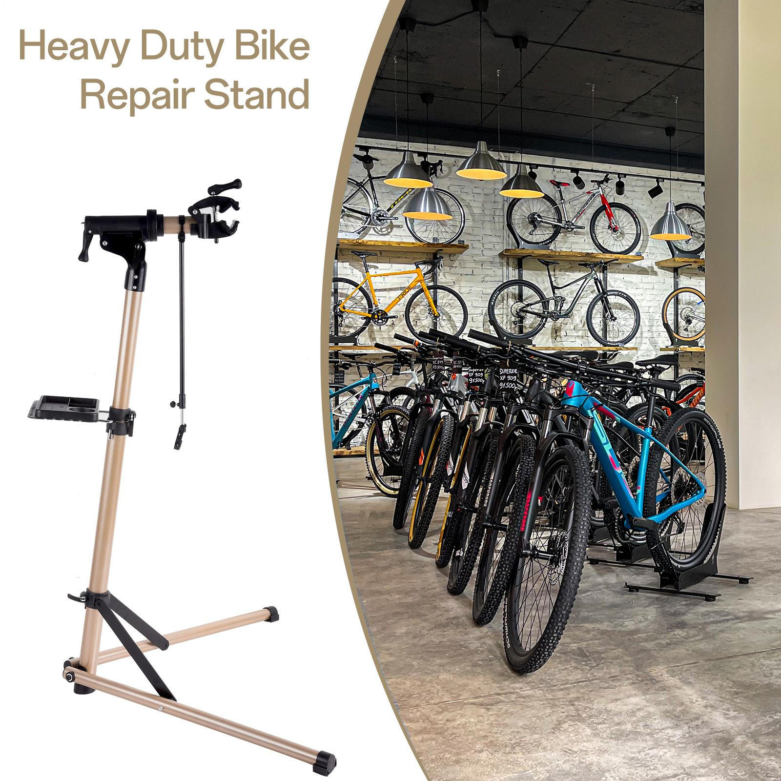 Adjustable Bike Repair Stand Bicycle Mechanic Maintenance Rack Home