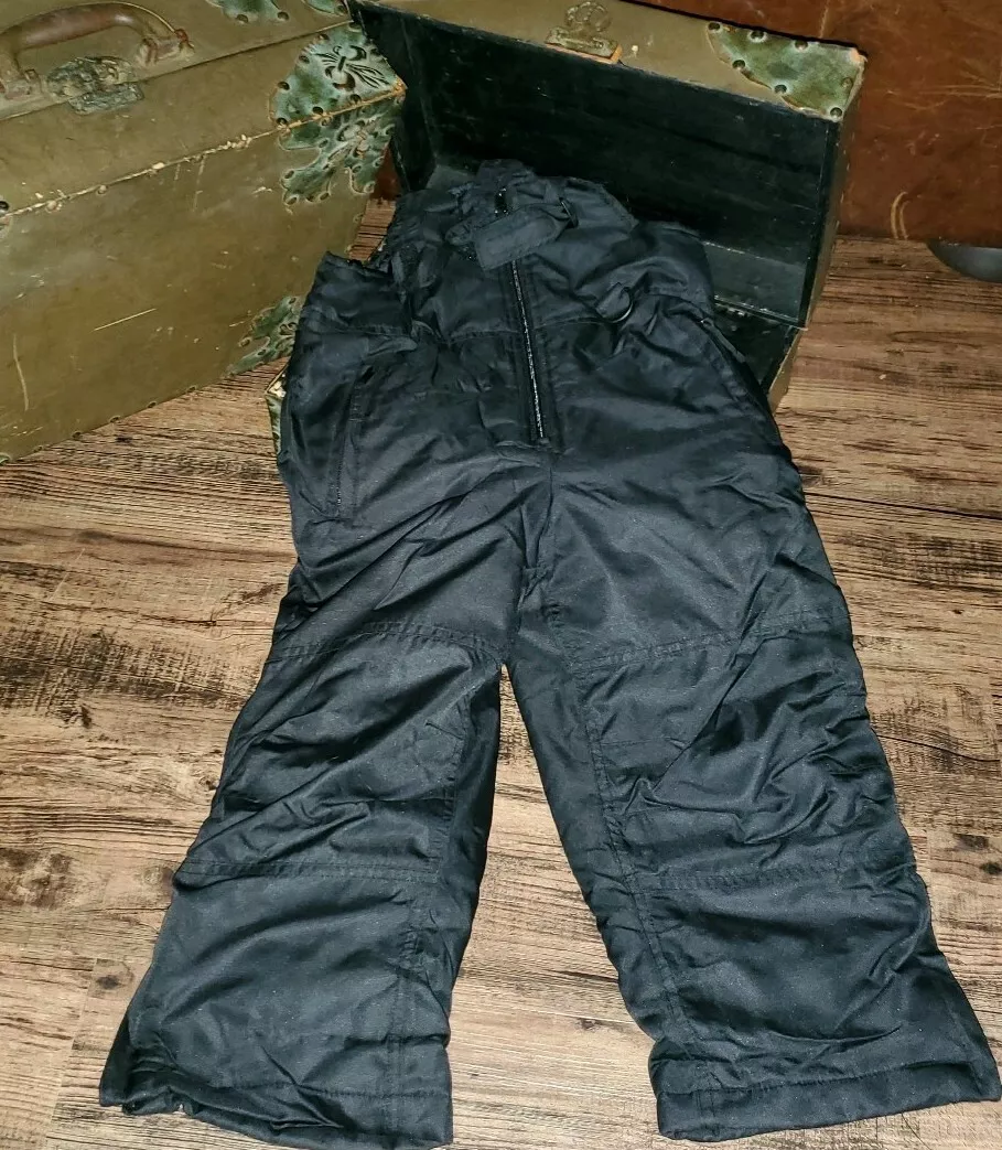 Athletech Black Snowsuit Bib Snow Pants Size XS 4 5 NWOT
