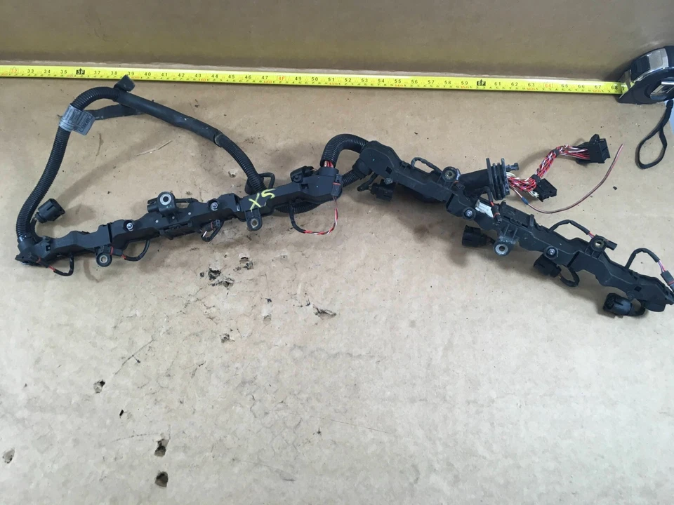 BMW X5 X6 2007-2015 válvula de inyección de combustible inyector cable arnés OEM Foto 3 de 4