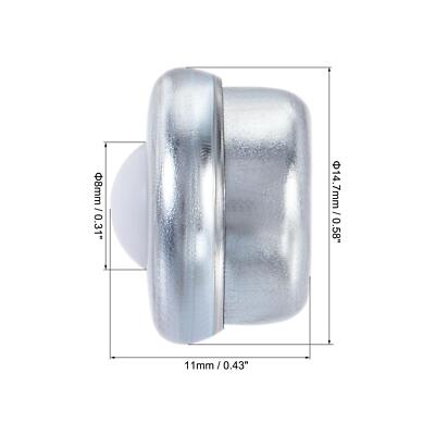 Uxcell Ball Transfer Bearing Unit 24mm 66Lbs Nylon Bolt-Fixing