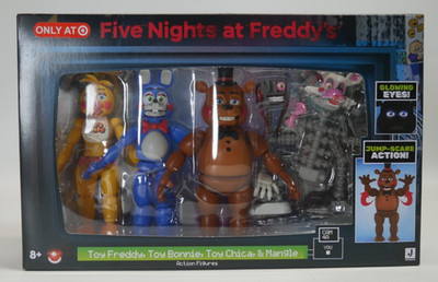 Target Exclusive FNAF Five Nights At Freddys Jump Scare Action 4 Pack Sealed
