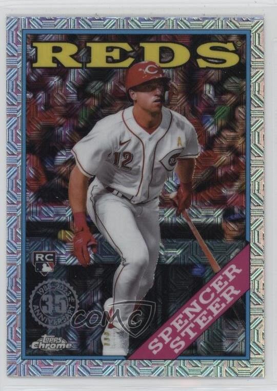 2023 Series 2 1988 Topps Chrome Silver Pack Mojo Spencer Steer #2T88C-82 1k9t