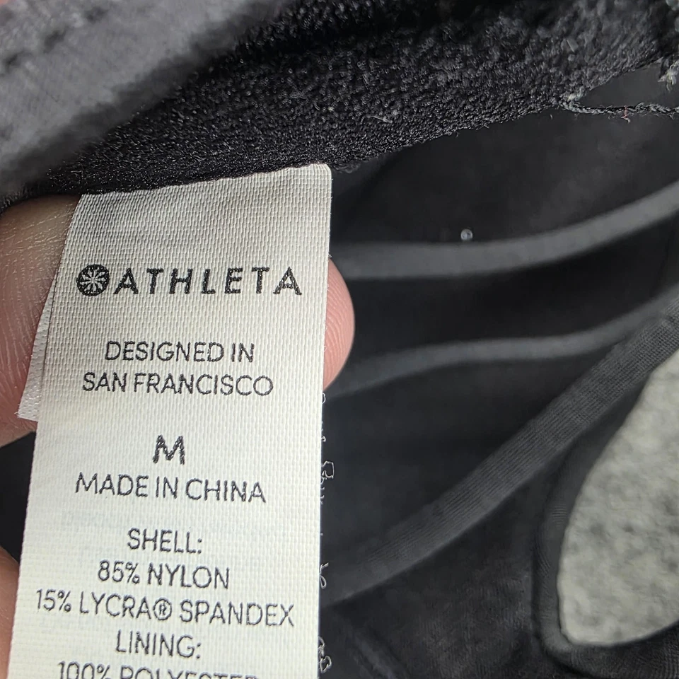 Sujetador Athleta Bralette Mujer Mediano Tirantes Espalda Acolchado Inalámbrico Atlético Yoga Foto 3 de 4