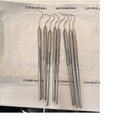 Benco Stainless Steel Dental Scaler Hand Instruments Set Lot of 8 Dentistry