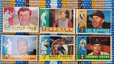 1960 Topps Baseball Card Lot of (6) includes White Backs EX-NM Vintage NICE🔥