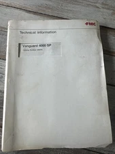 FMC Model Vanguard 4000 SP Street Sweeper Parts Catalog Manual Book Shop Guide