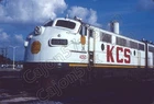 Original Slide- KCS F3A 4050 NEW Paint At Shreveport, LA. 10/85