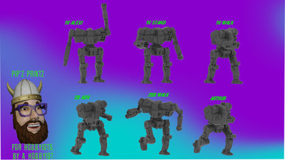 Snake  Alternate Mech Model For Battletech 6mm-10mm-15mm RLWS