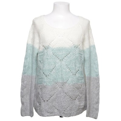 Promod, Strickpullover, Größe: L, Grau/Blau/Weiß, Acryl/Mohair/Polyamid #r6L