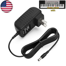AC/DC Adapter for CASIO LK-190 LK-265 LK-266 Power Supply Cord