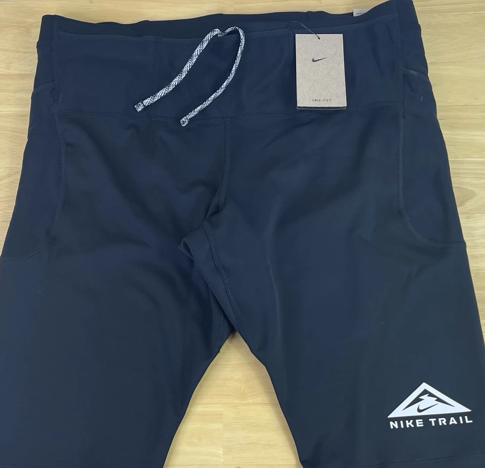 Nike Trail Dri-Fit Lava Loops 1/2 Length Running Tights DV9307-010, Men 2XL, NWT - Image 2 of 4