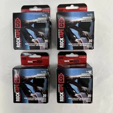 RockTape Go 20 Pre-Cut 10-Inch Strips Kinesiology Black Gentle Adhesive Lot of 4