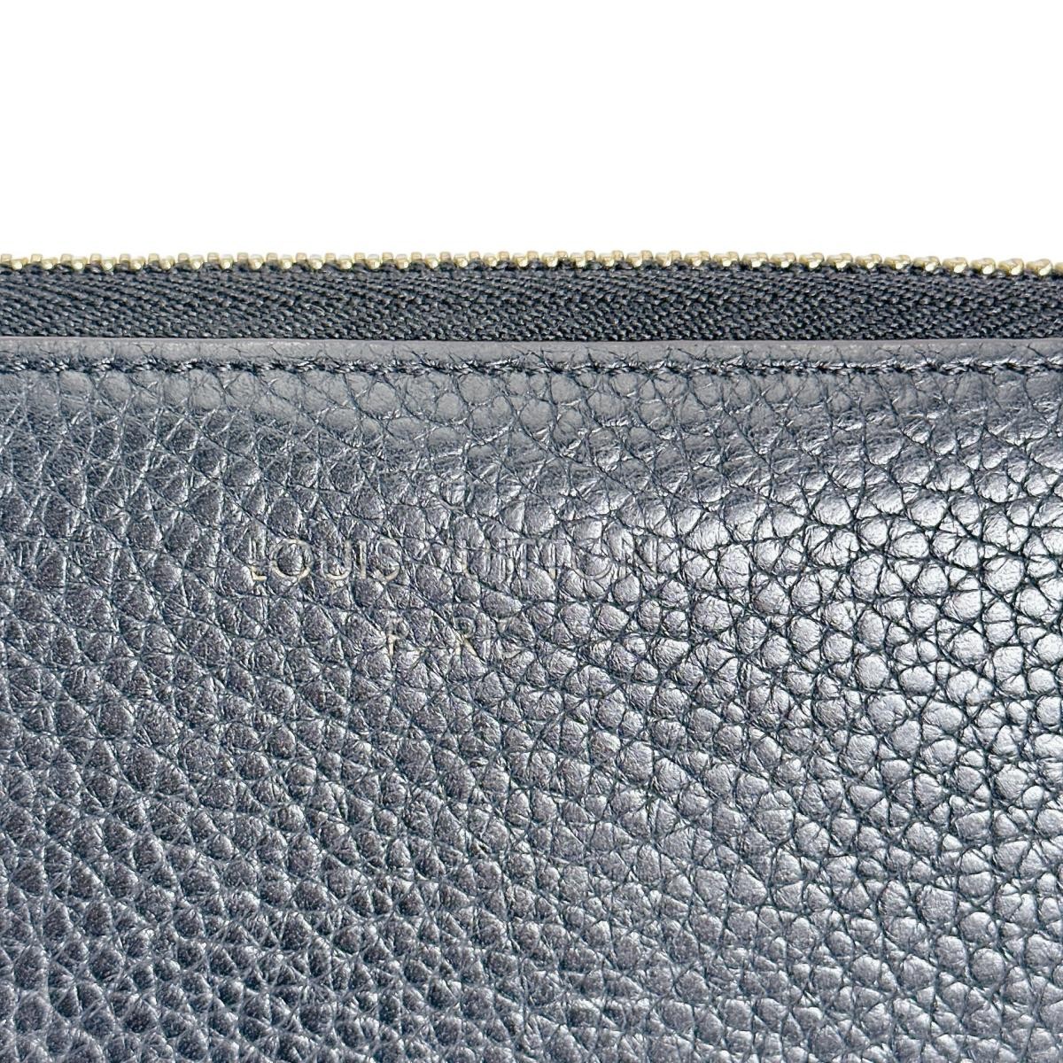 Louis Vuitton Portefeuille Tricolor Leather Zipper Wallet Black Used thumbnail 9