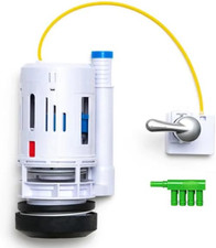 3 Inch Dual Flush Valve Conversion Kit with Handle, Adjustable Overflow Tube & O