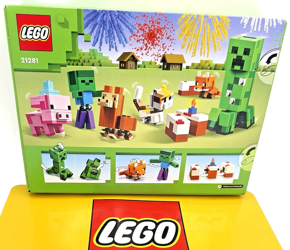 Lego Minecraft 21281 Baby Pig's Birthday Celebration Set (6 Minifigures) - Image 2 of 3