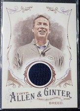 2020 Topps Allen & Ginter #FSRB-MBR Mike Breed Relic Sportscaster*Crease On Card