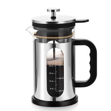 Borosilicate Glass French Press Coffee Maker 34 Oz with Frame L5V92668