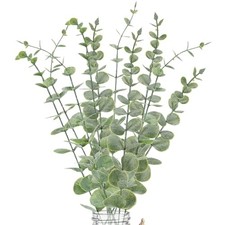 10pcs Eucalyptus Stems Artificial Eucalyptus Leaves Fake Greenery Branches