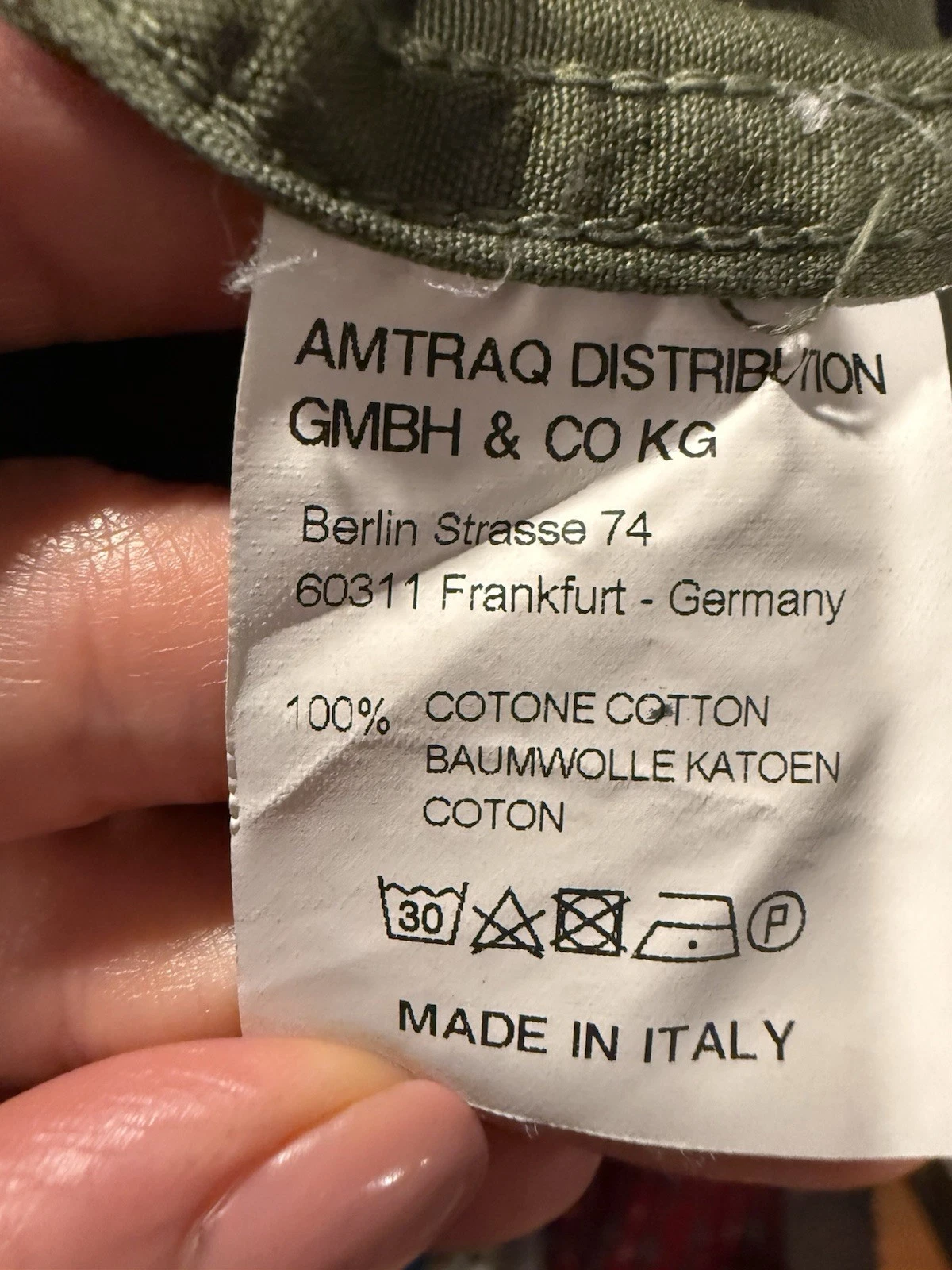 Tellason Jacket Mens Medium Green Cotton Military Field Utility Made In Italy image 23